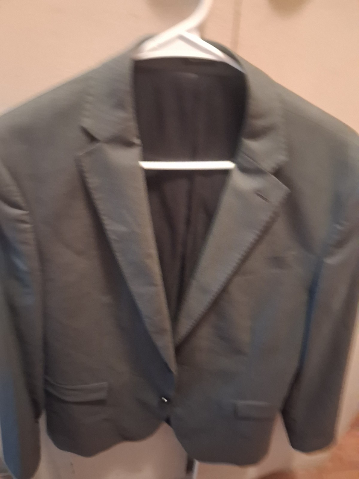 JF J.Ferrar Men’s Gray Slim Fit Top Suit Jacket 44L 36W 32 Microfiber