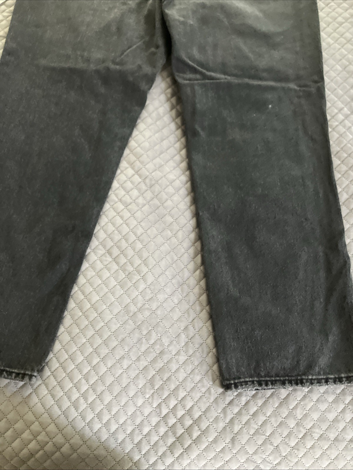 Good American Black Skinny Jeans 8/29 GNDU999BT Distressed