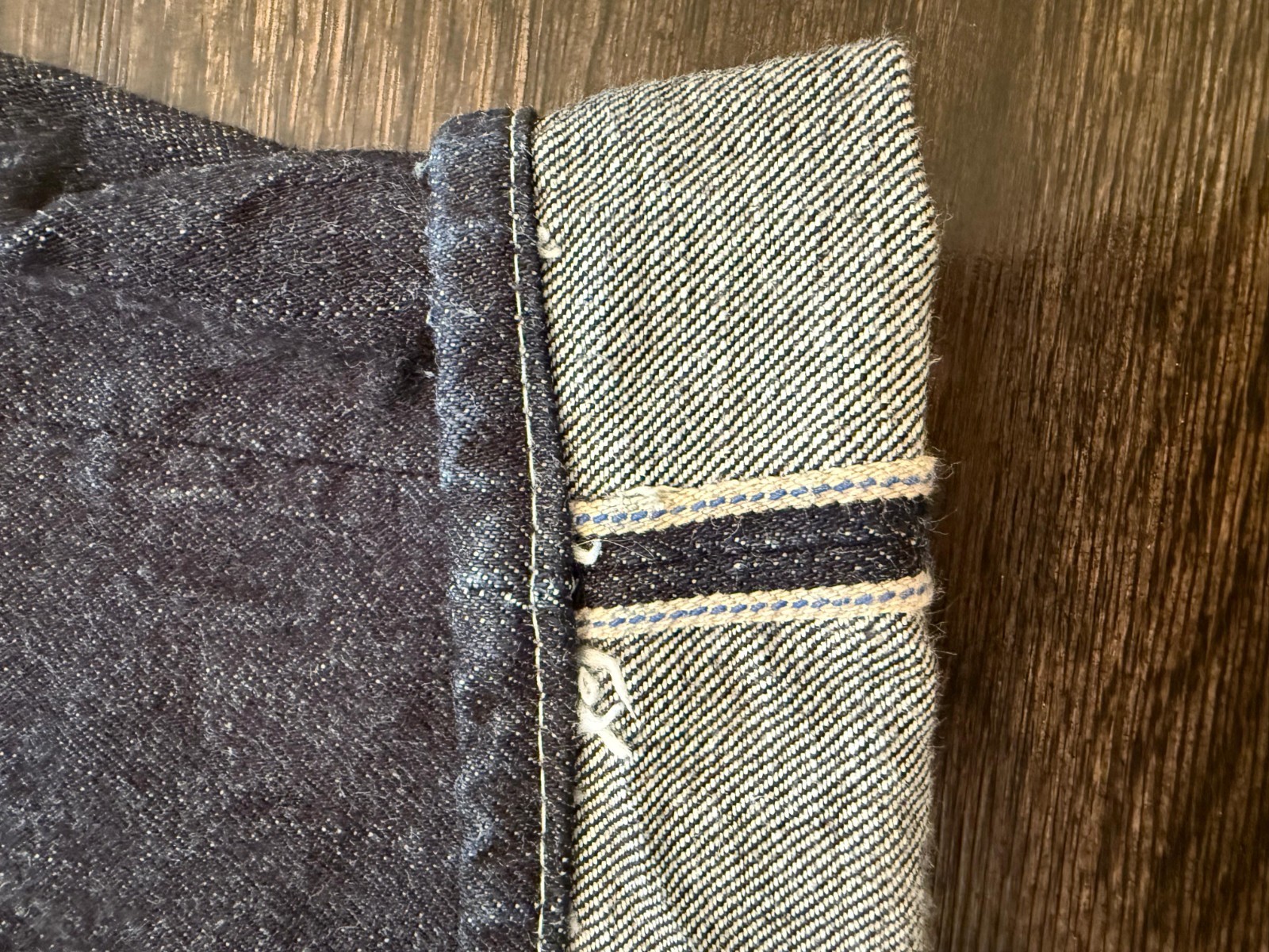 Japanese Selvedge Raw Denim Jeans Button Fly Heavyweight Selvedge 38×35