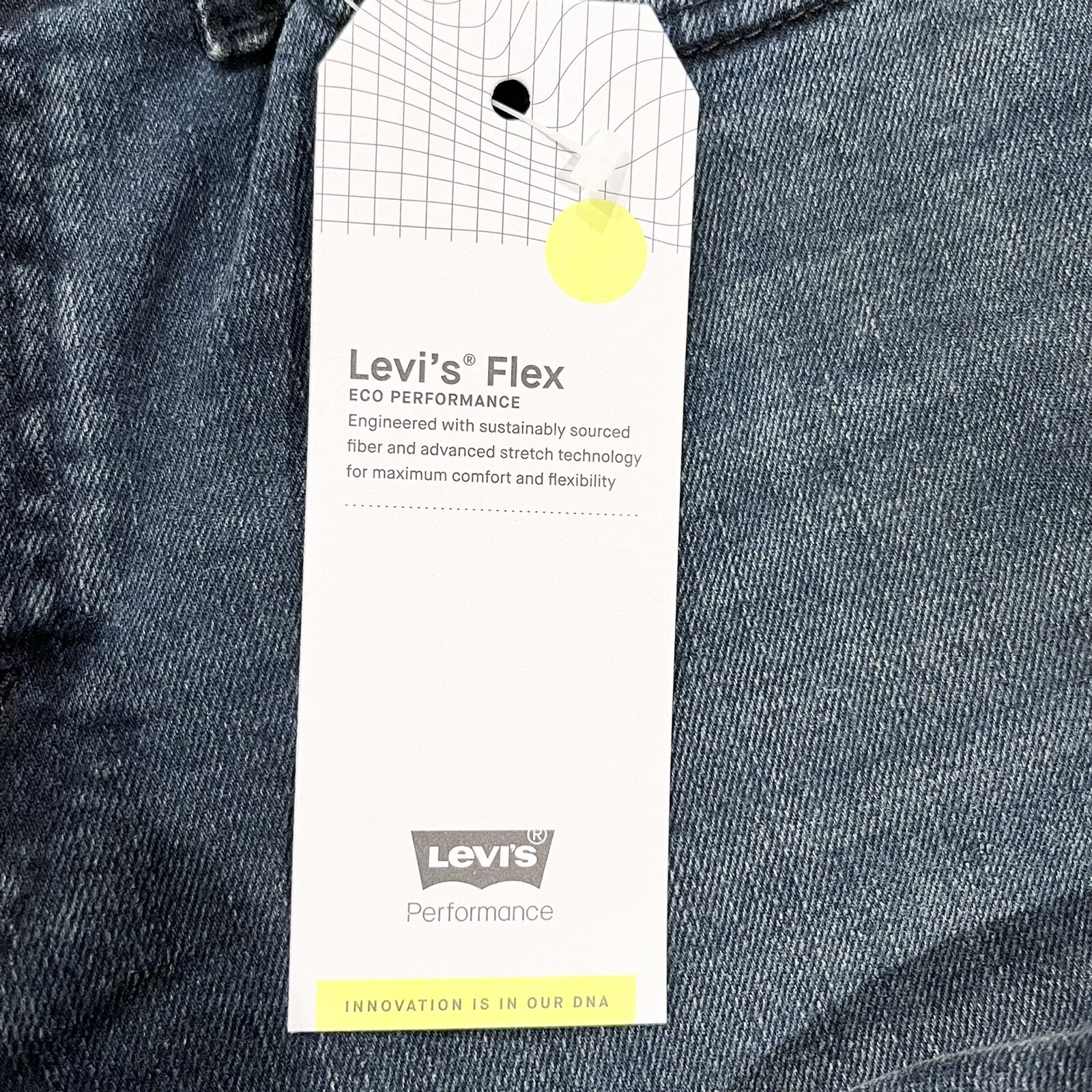 LEVI’S 514 Straight Leg Stretch Flex Eco Performance Dark Wash Blue Jeans 30 NWT