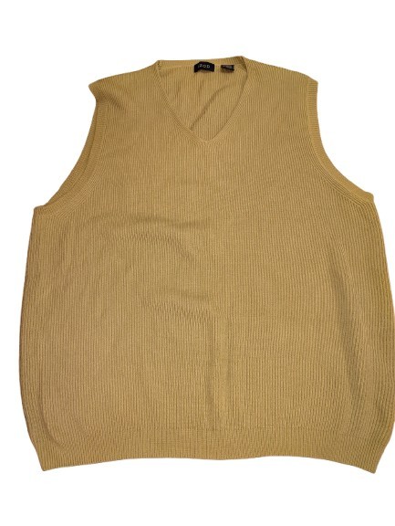IZOD V-Neck Sweater Vest Men’s Sz Large Moss Green Classic Preppy Retro Golf Dad