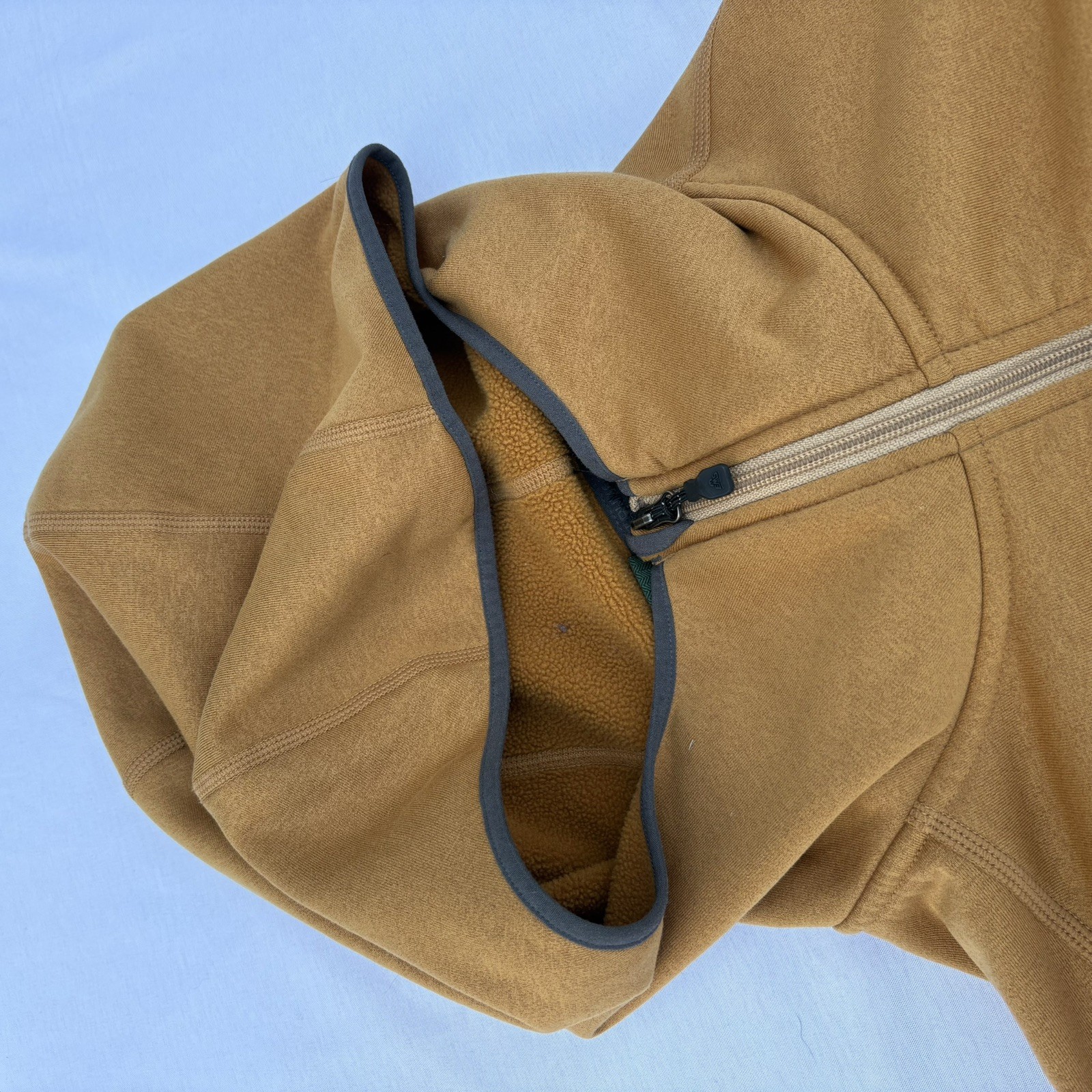 Eastern Mountain Sports Ascent Series yellow Polartec Stretch Hoodie Size XL