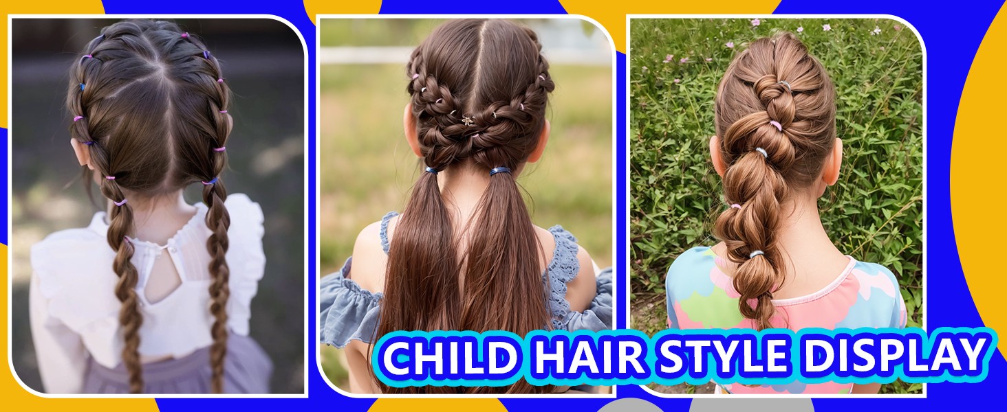 Clear Elastic Ties Hair Elastics, Clear Elastics Rubber Bands for Hair Rubber