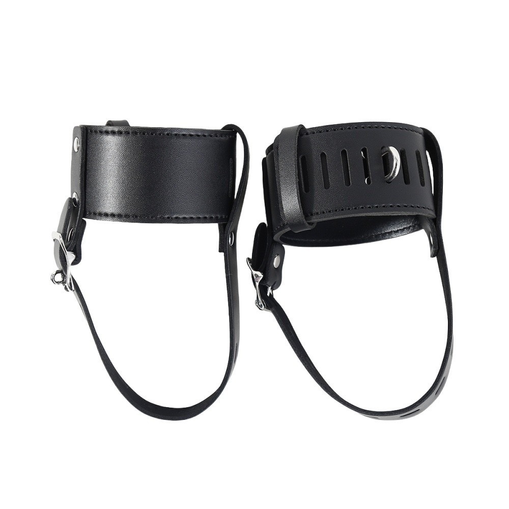 PU Leather Locking Belt Ankle Cuffs Fixed High Heel Shoe Straps