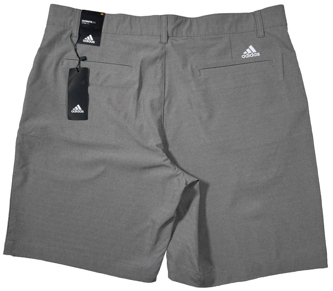 NWT Adidas Ultimate 365 Stretch Golf Shorts 34 36 38 40 Grey 10″ Woven X2