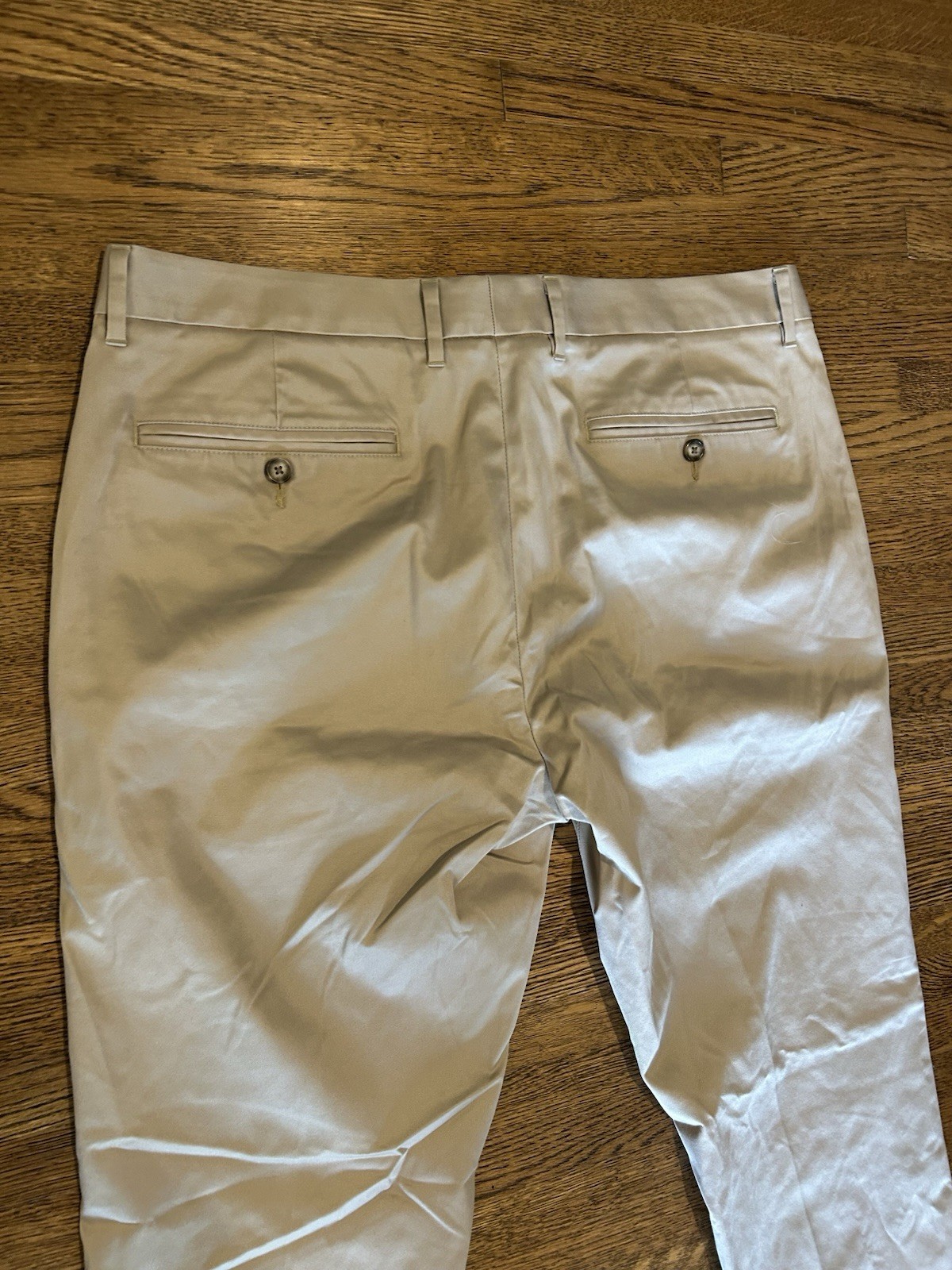 Bonobos Beige Weekday Warrior Dress Pants 36×32 Men’s Tailored Fit Straight Leg