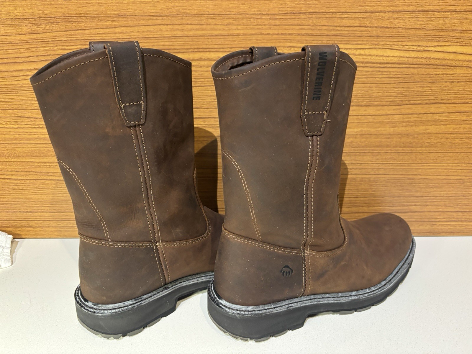 Wolverine W04727 Slip Resistant Brown Nubuck Wellington Boot