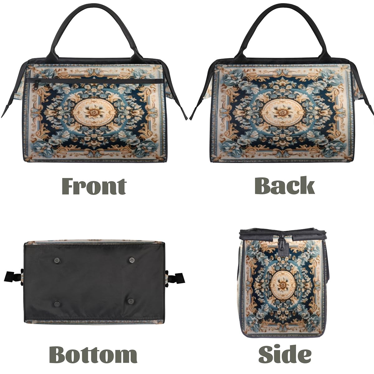 Unisex-Adults Sports Duffel Bags, Floral Pattern, A-3, 15.2*8.3*11.6 in, Wate…