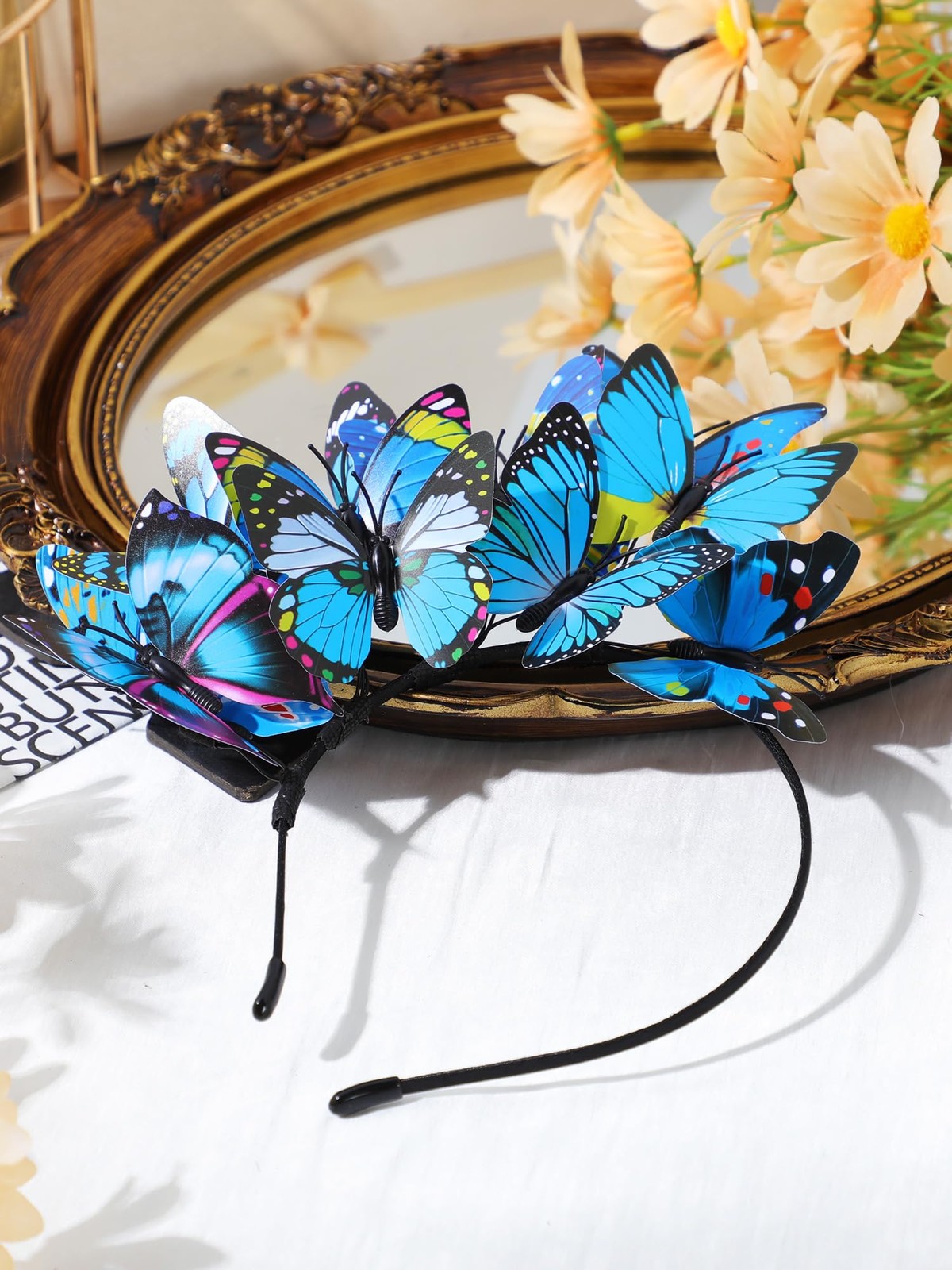 Butterfly Fascinator Hat Monarch Butterfly Headband Women Tea Party Headband