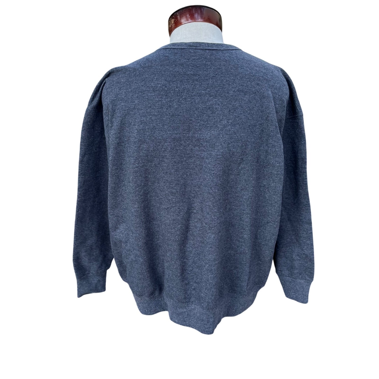Fruit Of The Loom Dark Gray Crewneck Sweatshirt XL Cotton/Polyester Blend Mexico