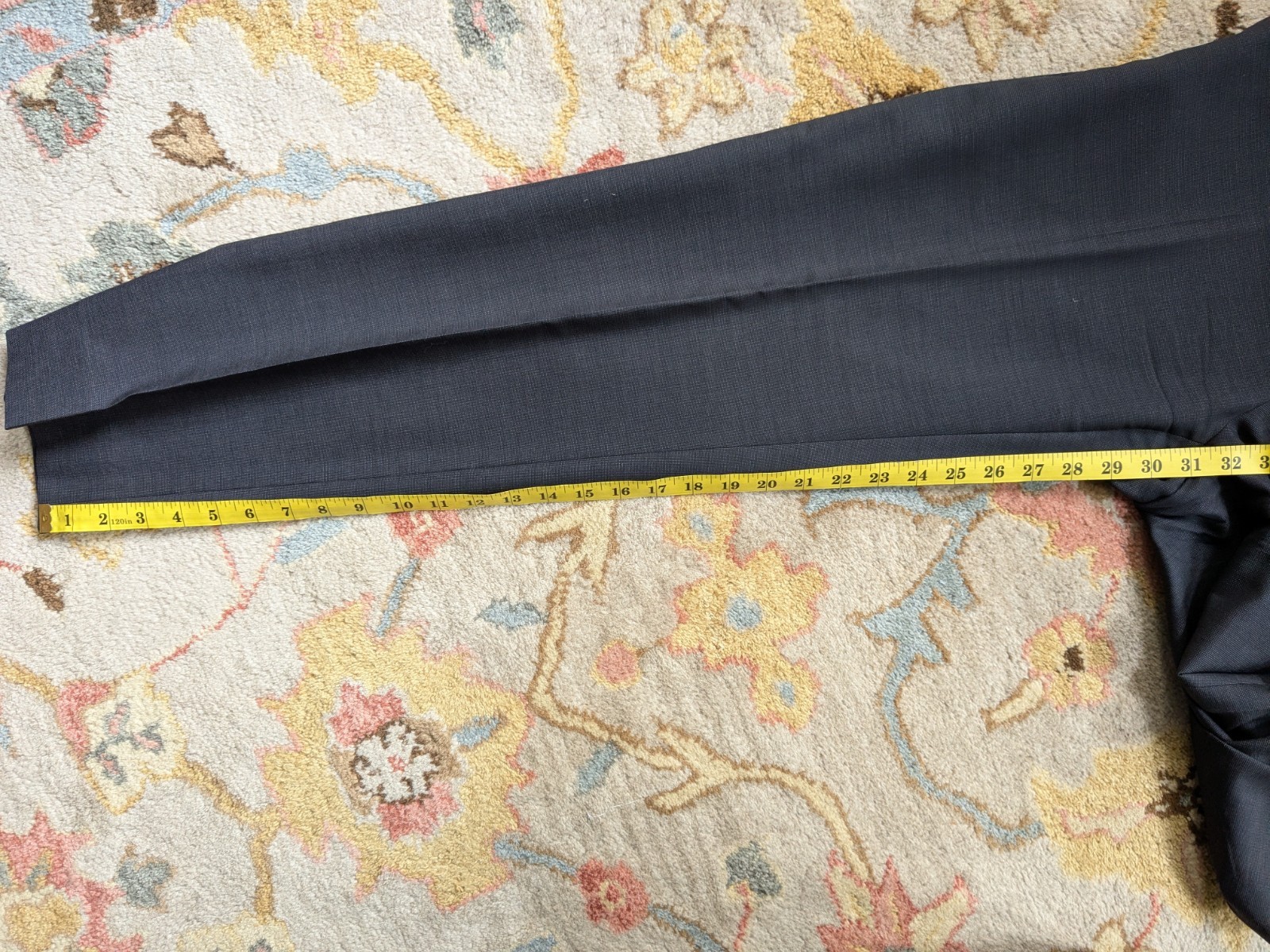 Ralph Lauren Black Label Italy Gray Nailhead Suit 40R 31×31 Full Canvas Wool
