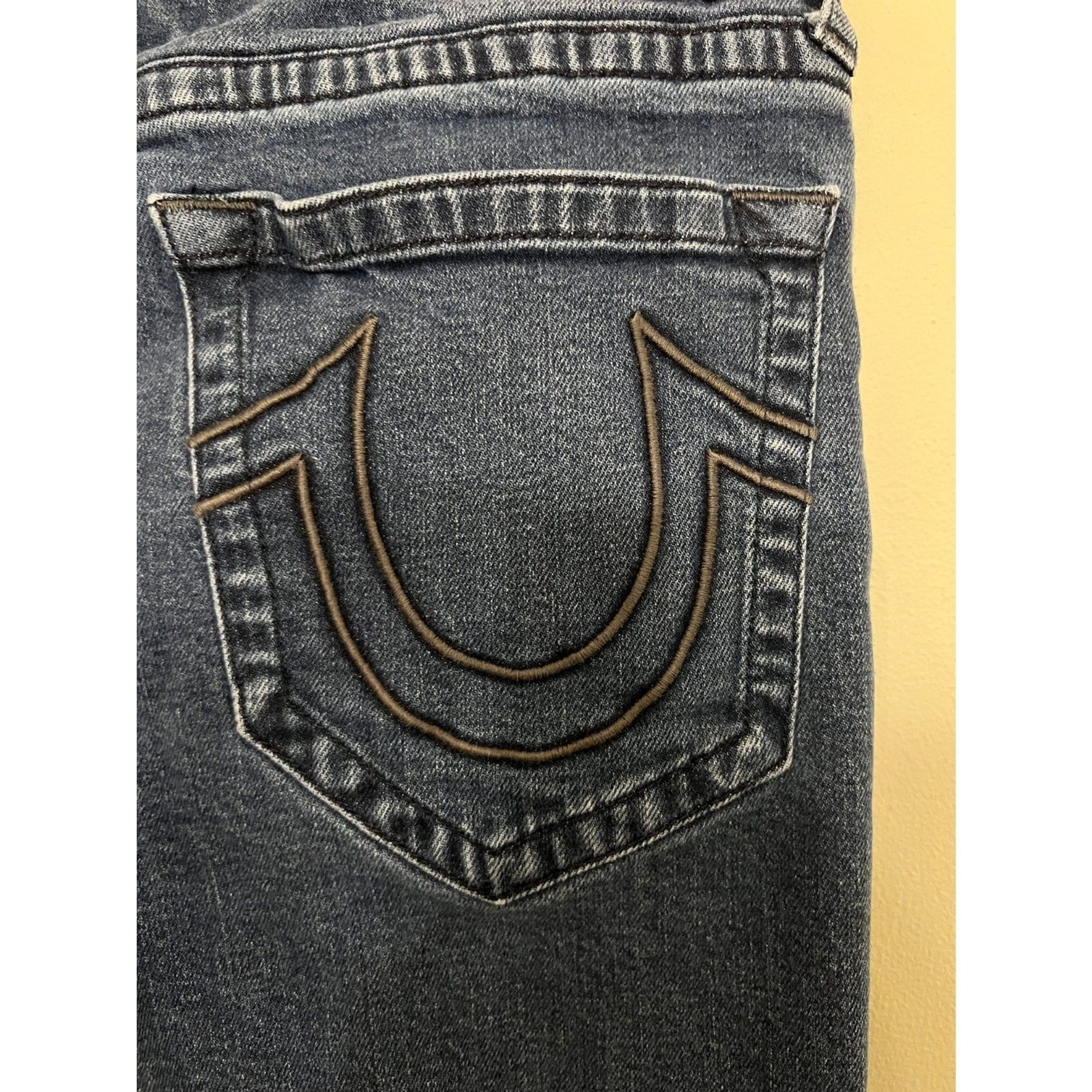 Mens True Religion Manchester United Geno Slim Jeans sz 33