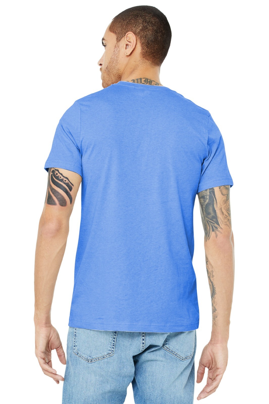 BELLA+CANVAS BC3001CVC Unisex Short Sleeve Heather CVC Crew Neck Stylish T-Shirt