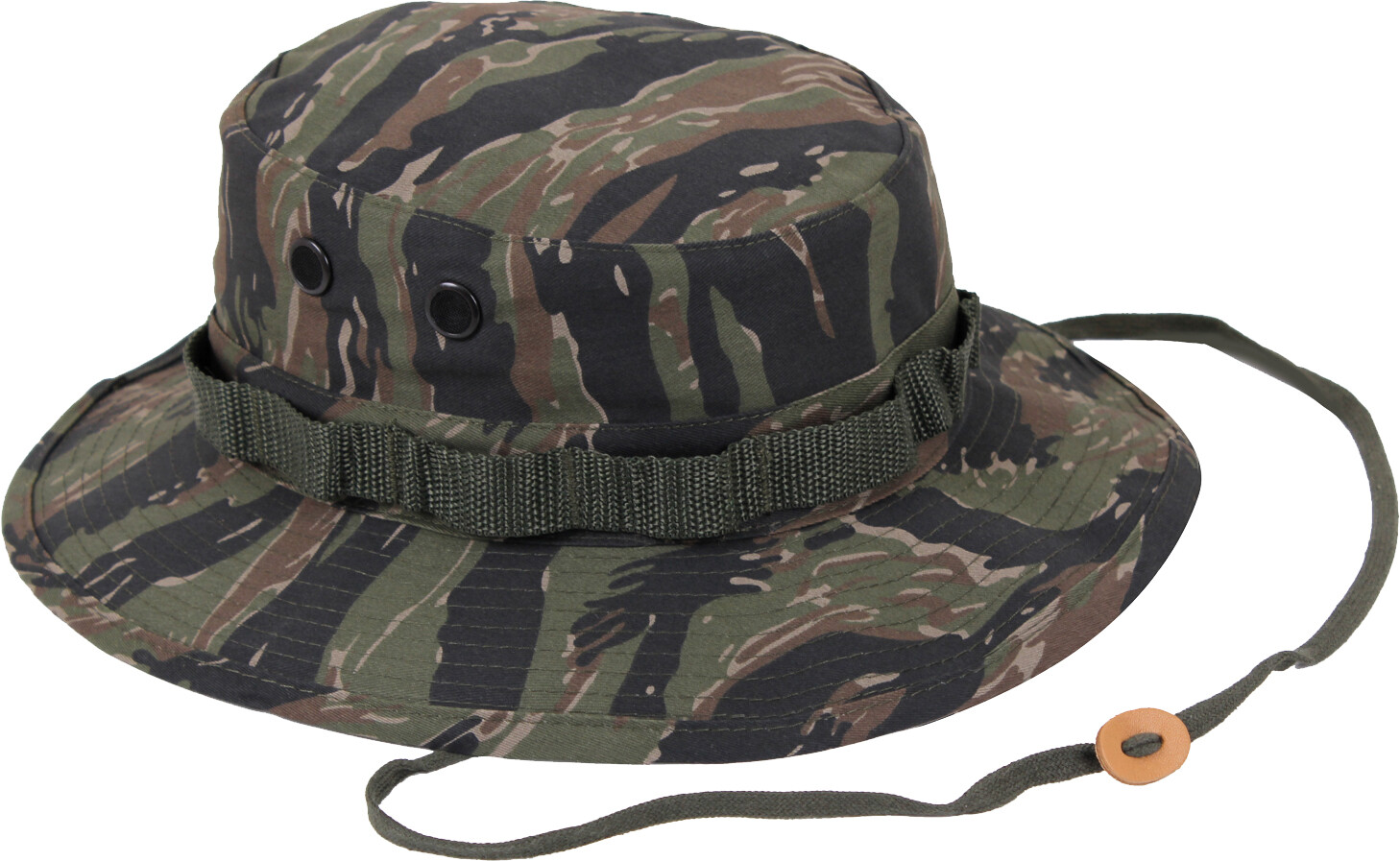 Tiger Stripe Camouflage Military Wide Brim Boonie Hat