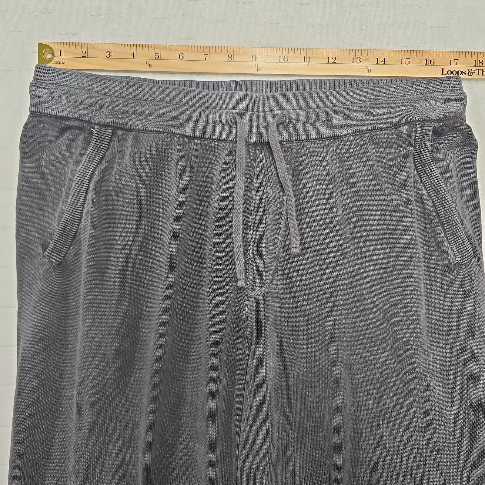 Barefoot Dreams Mens Sunbleached Jogger Pant XL Gray Cotton BDMES1902 Loungewear