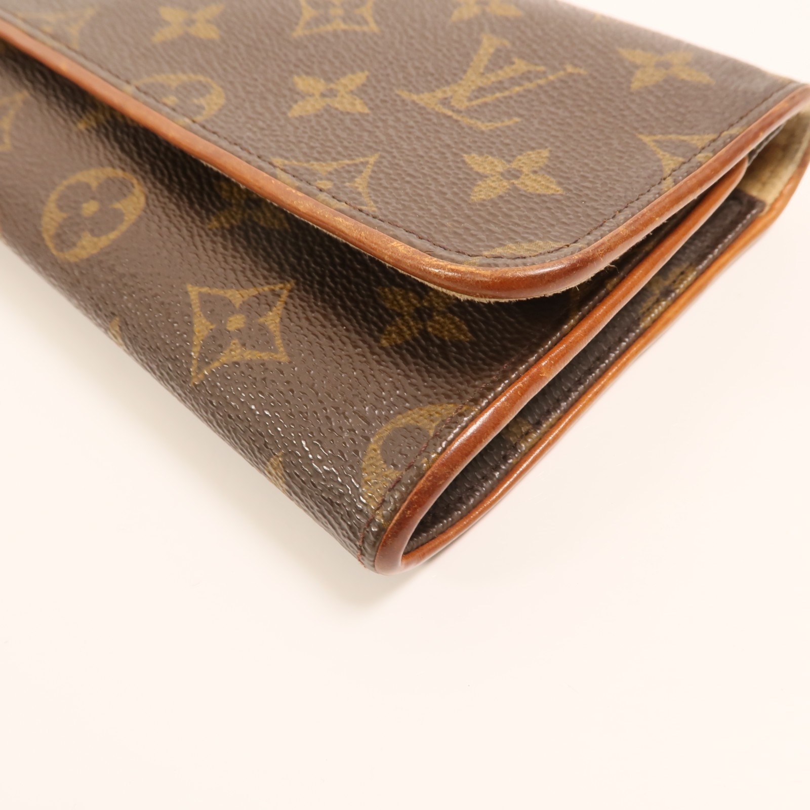 LOUIS VUITTON LV GHW Pochette Twin GM Shoulder Bag M51852 Monogram Brown