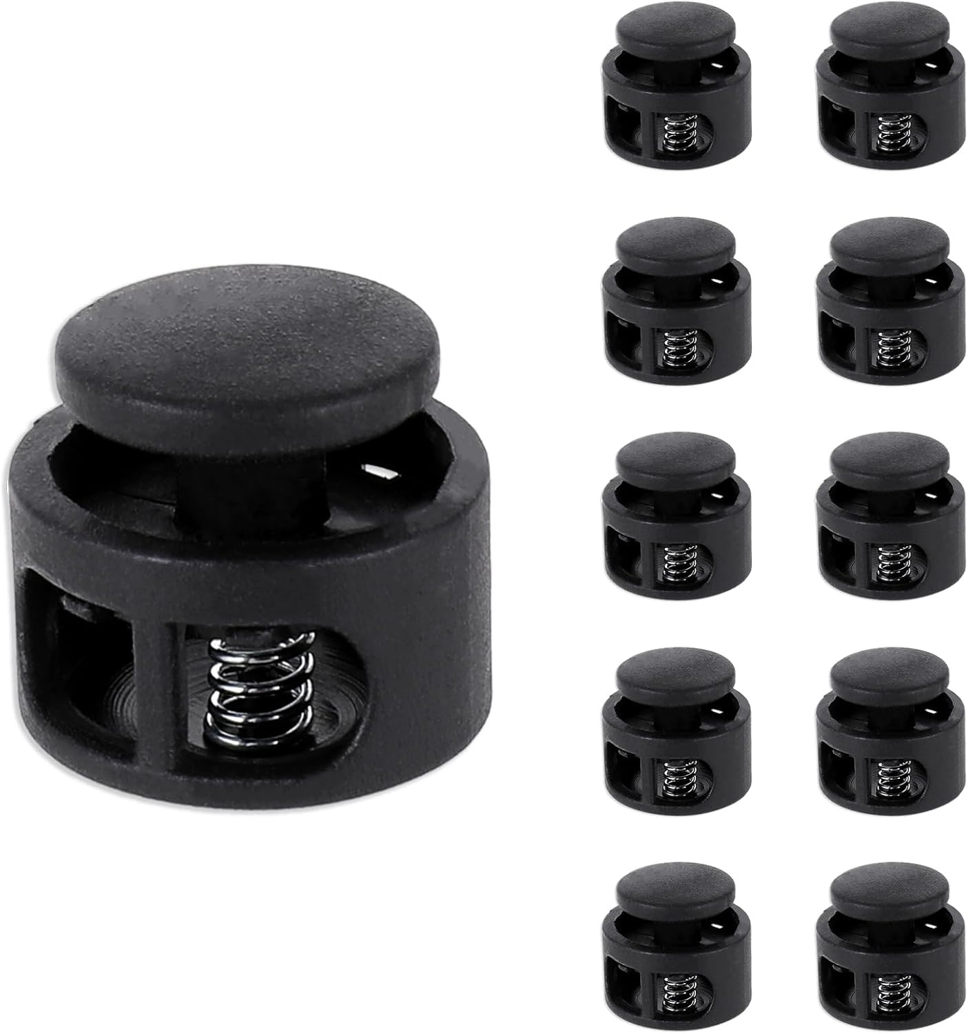 10 Pcs Elastic Shoe Lace Locks for Drawstrings – Secure & Easy to Use