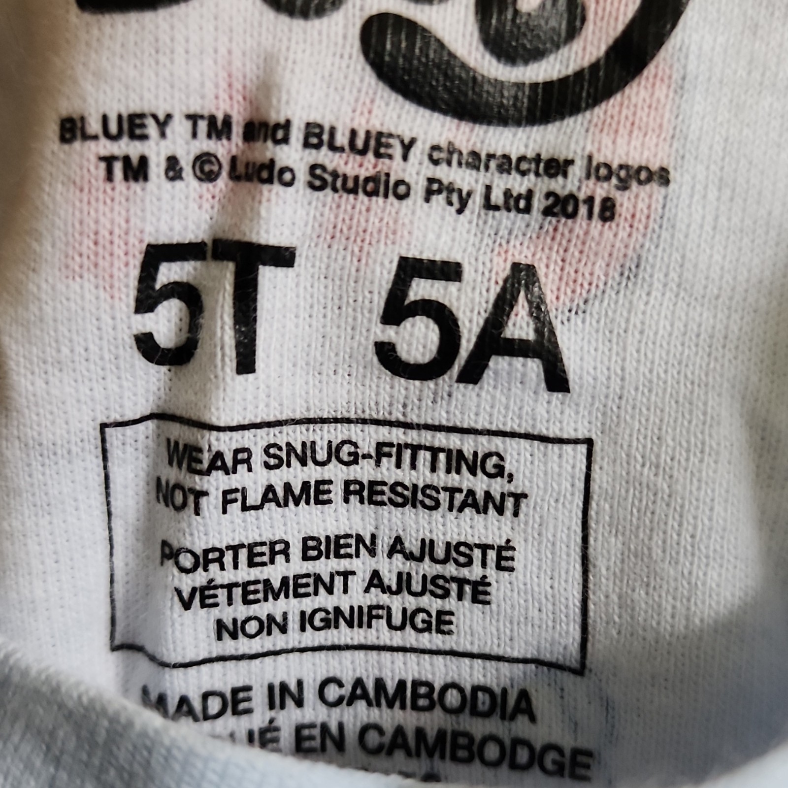 Bluey Boys 5T Christmas Snug Fit Cotton Knit Pajama Pants Light Blue