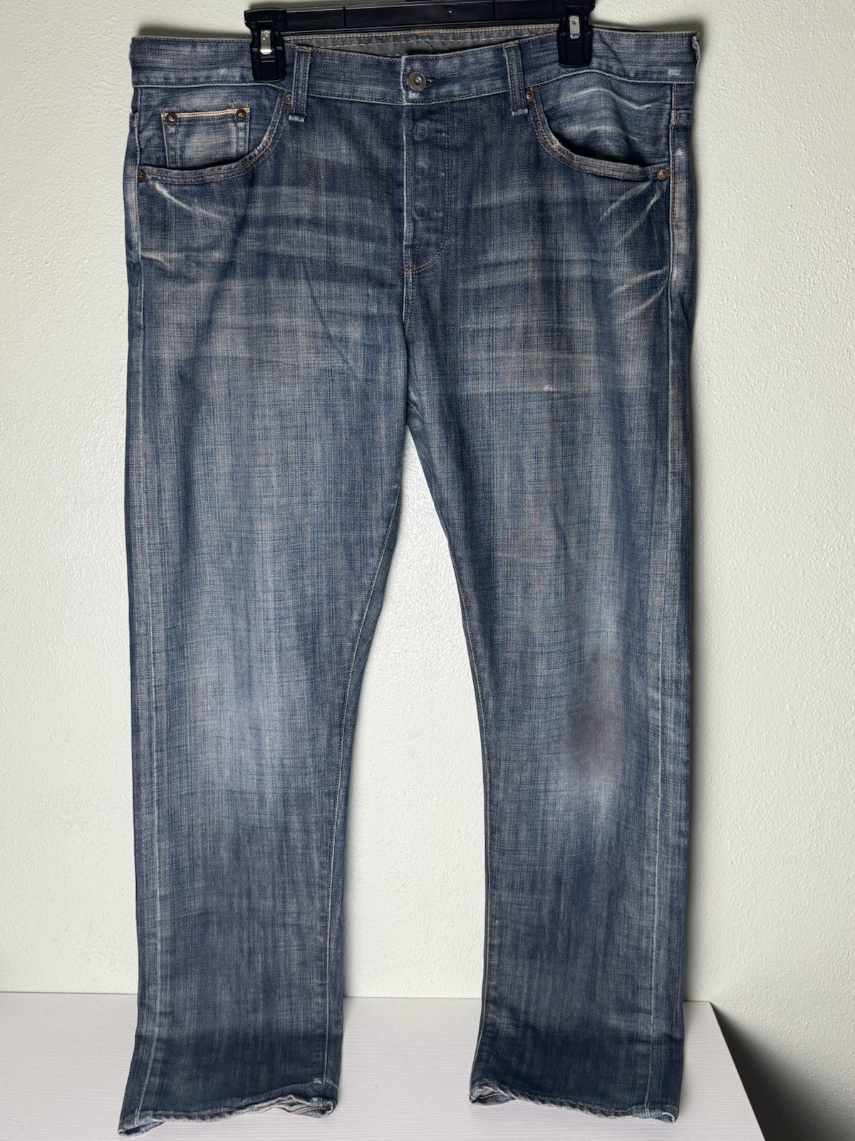 Lucky Brand 101 Super Slim Men’s Denim Blue Jeans Size 38×32