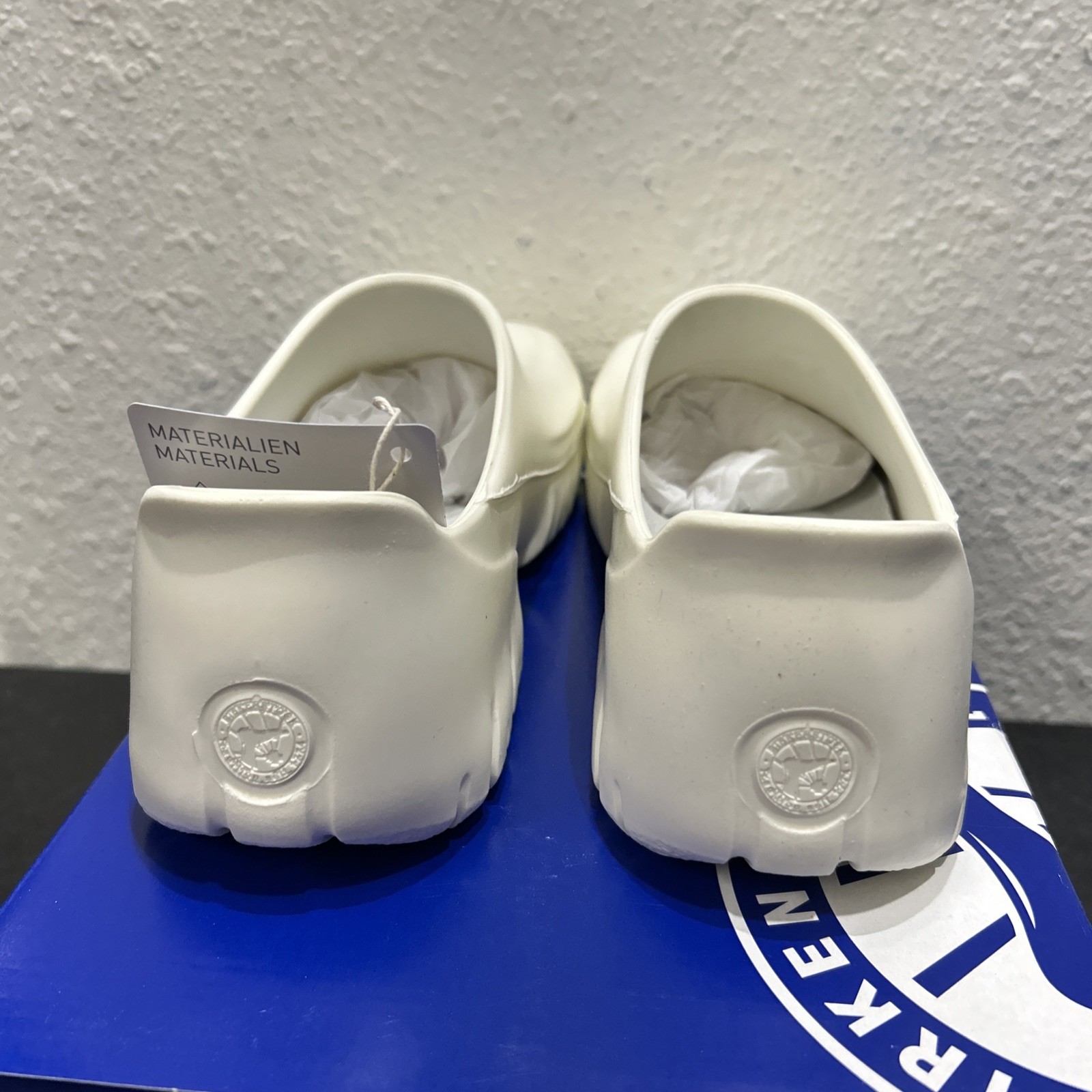 Birkenstock A640 White Reinforced Steel Toes EU 37 US W6 M4