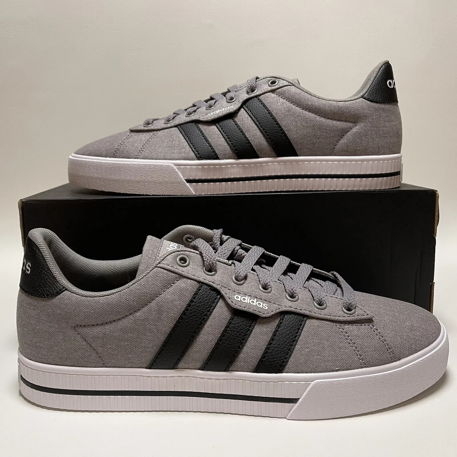 Adidas Daily 3.0 Skateboarding Shoes Men Sneakers Grey White FW3270