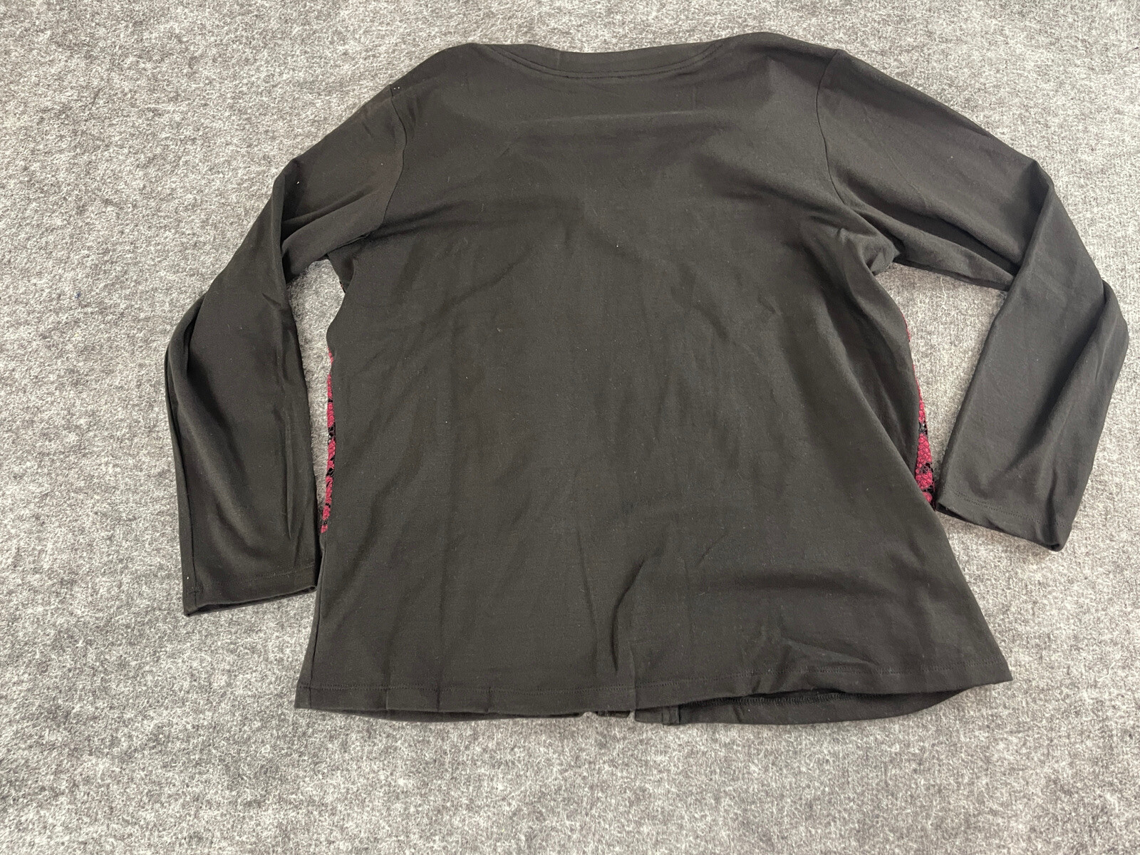 Kingsland Sweater Womens Extra Large Cardigan Open Front Black Pullover N233