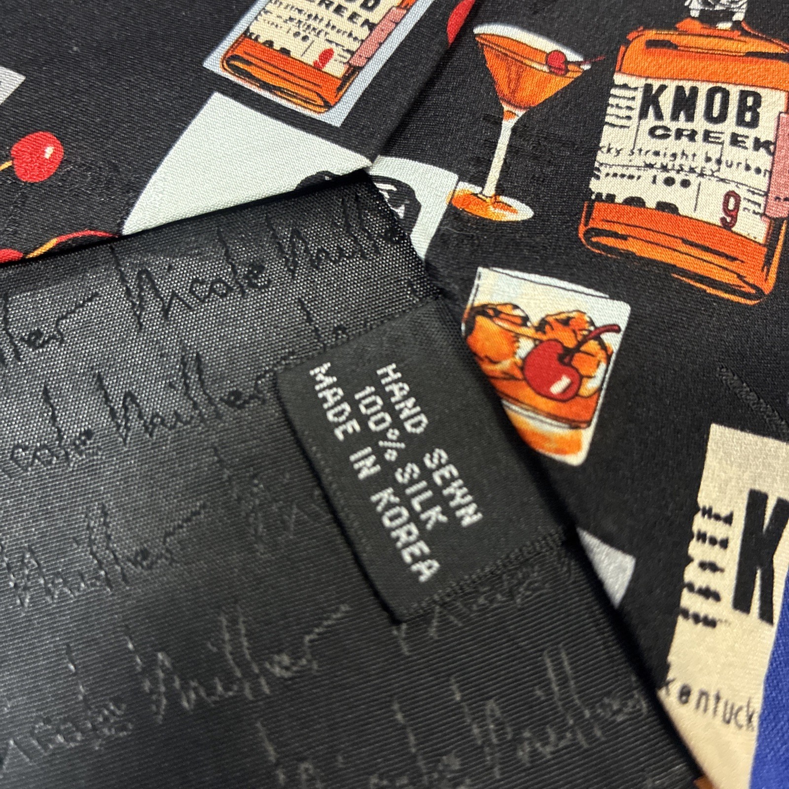 5 Novelty Neck Ties: Harley, Hot Rods, Knob Creek Bourbon, Fishing Lure, Birch
