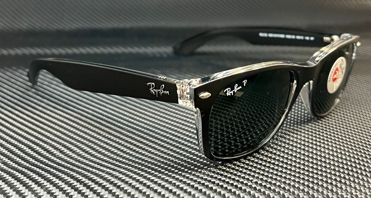 RAY BAN RB2132 605258 Black Square 55 mm Unisex Polarized Sunglasses