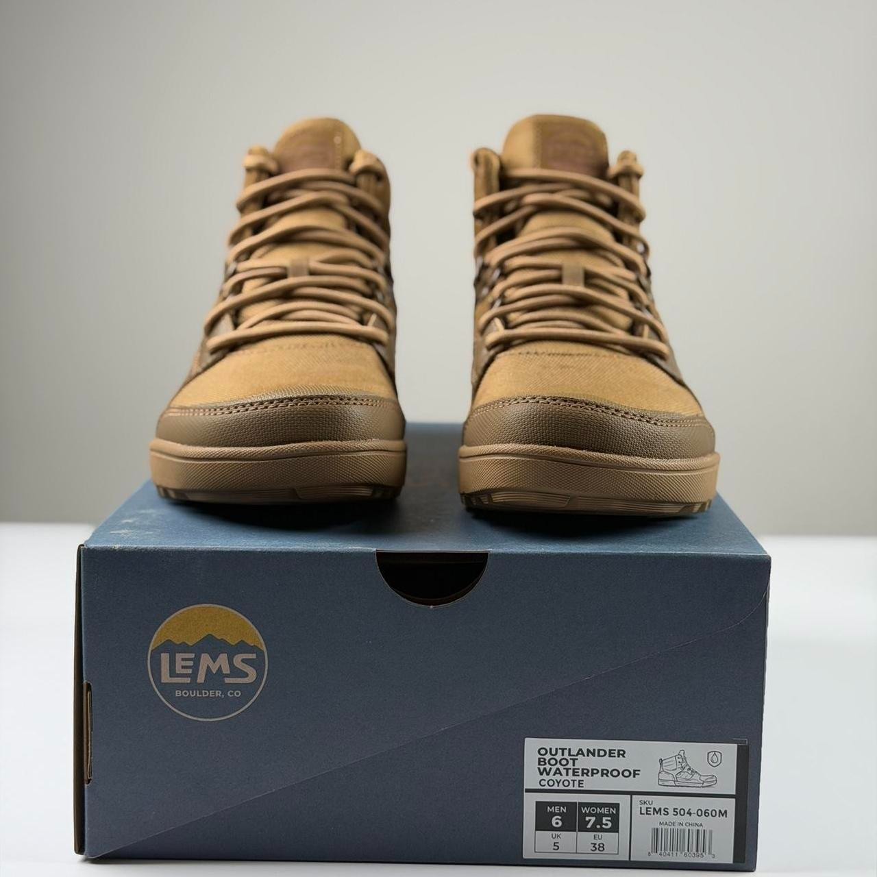 Lems Outlander Boot Waterproof in Coyote, Size 7.5 Women / 6 Men
