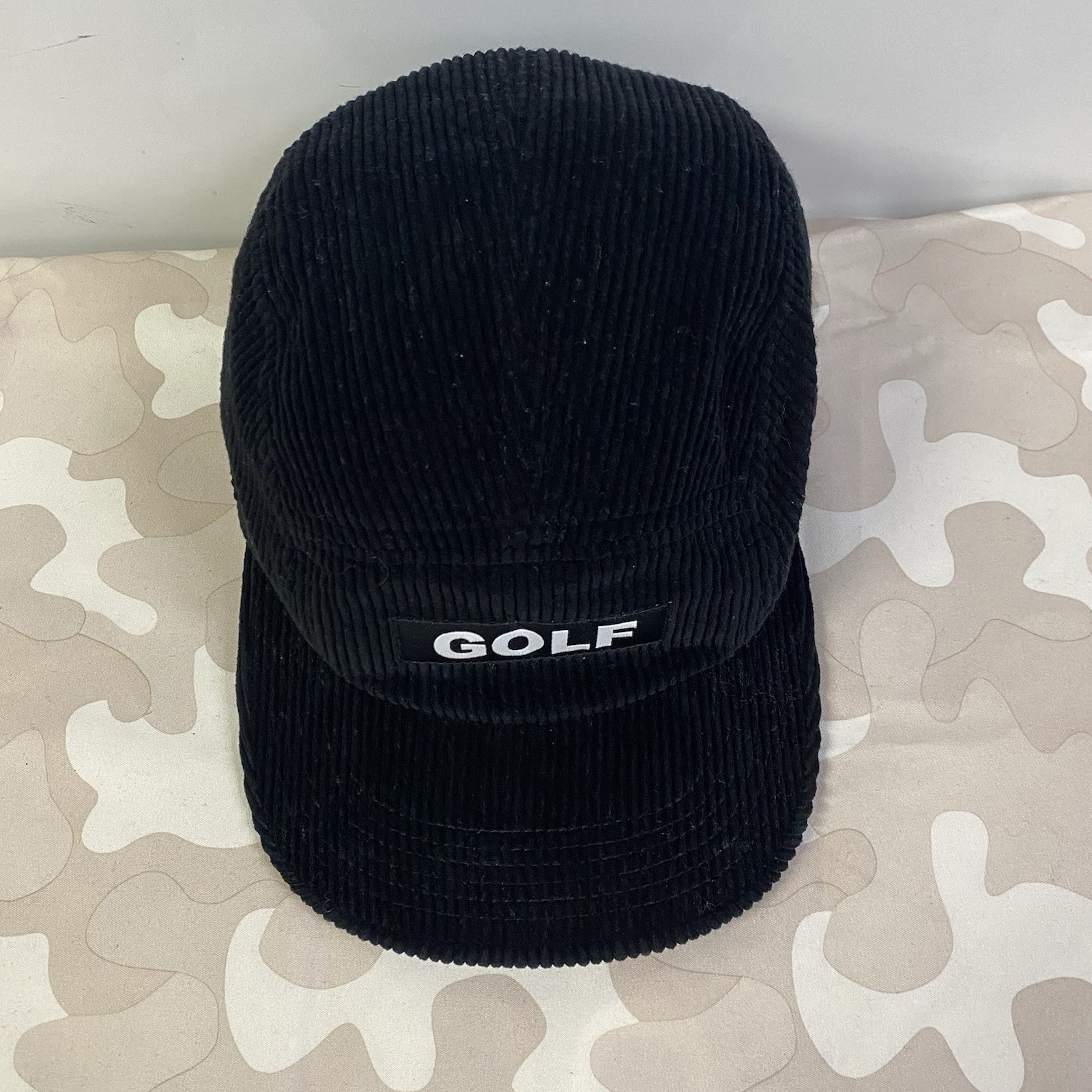 Golf Wang Hat Cap Black GOLF Corduroy 5 Panel Strapback Tyler the Creator