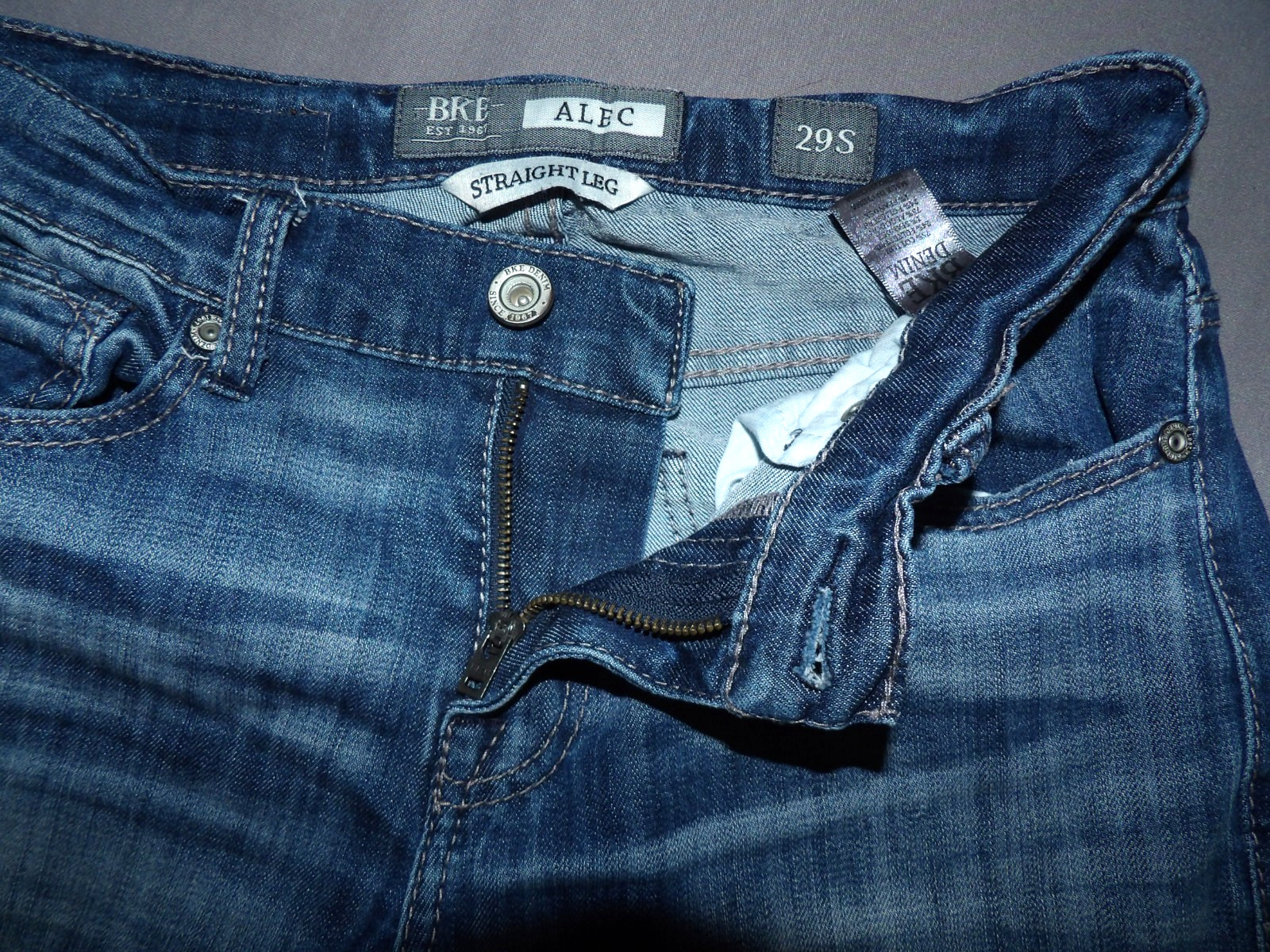Buckle BKE Stretch Medium Wash ALEC Straight Leg Denim Jeans Men’s 29 X 30