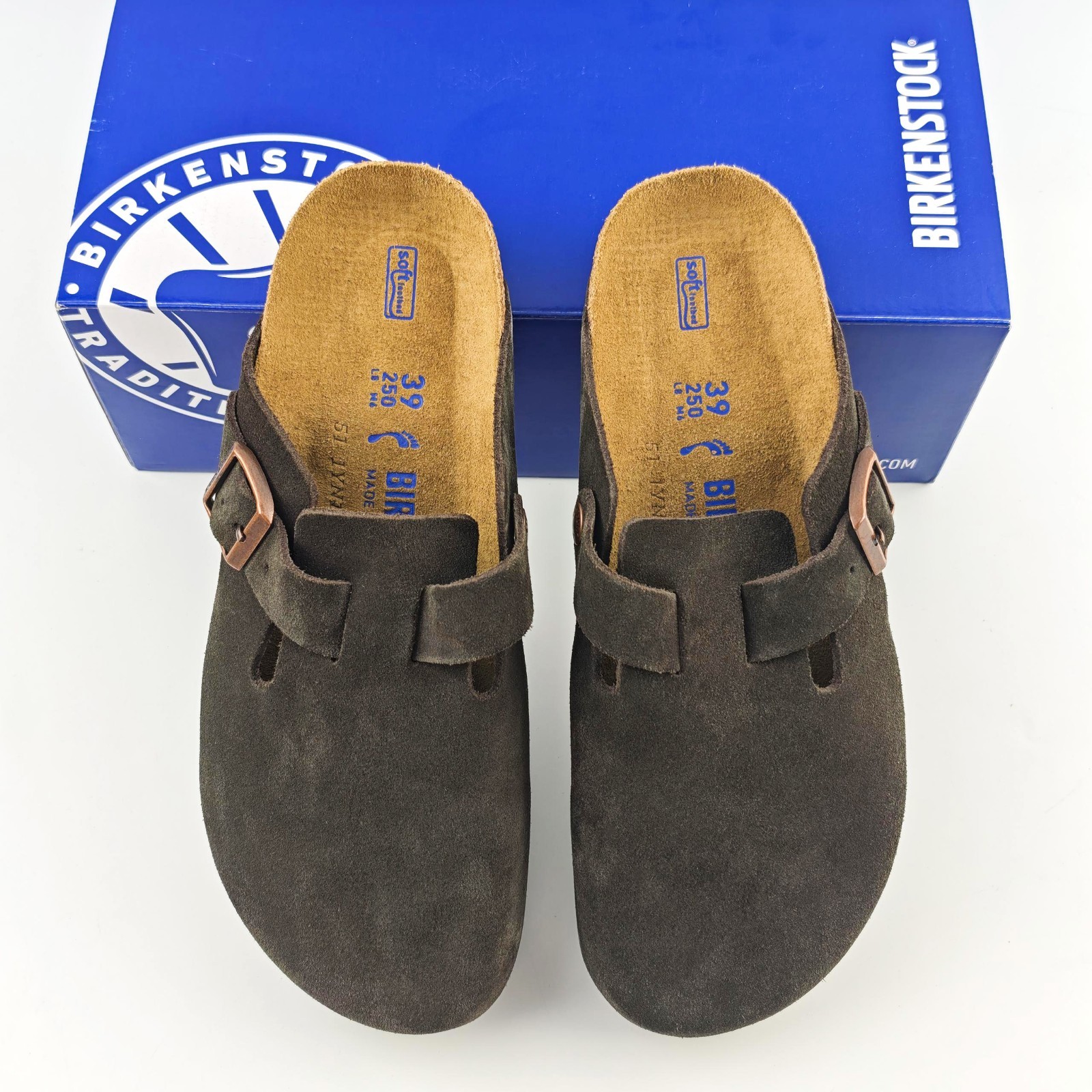 Birkenstock Boston Suede Clog Mocha Narrow/Wide Women’s and Men’s Shoes