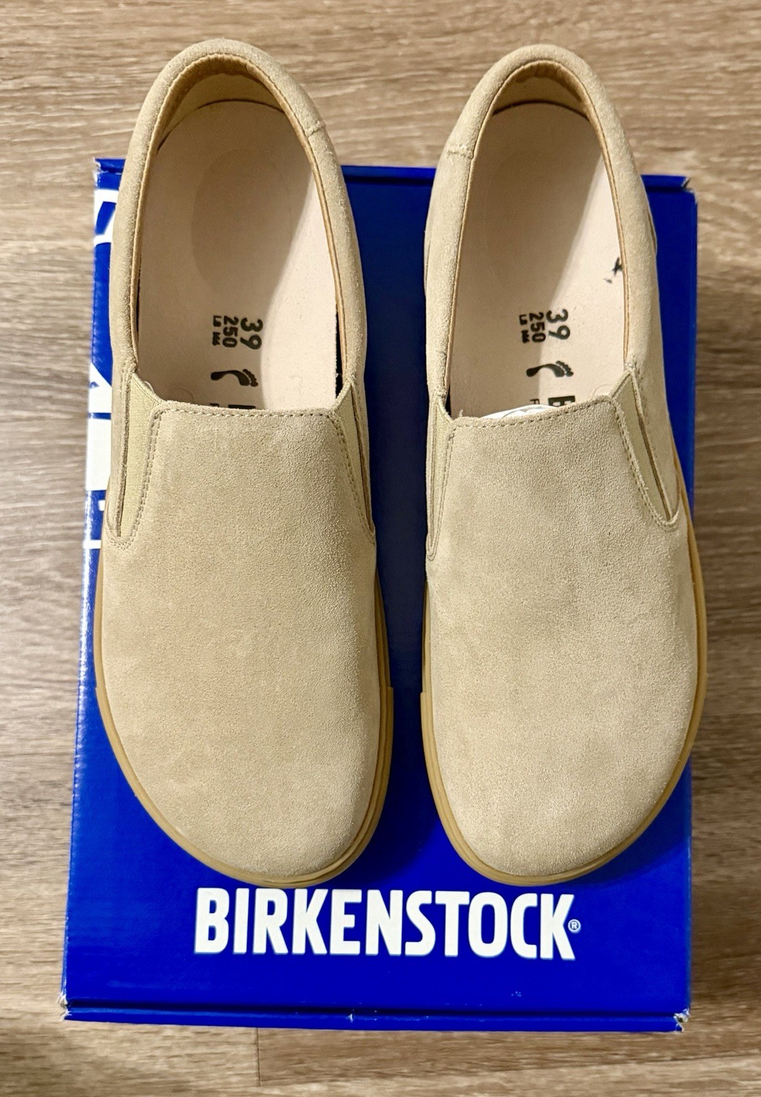 Birkenstock Oswego Suede Leather Sandcastle Shoes US M6 W8 EU39 NARROW 1023850
