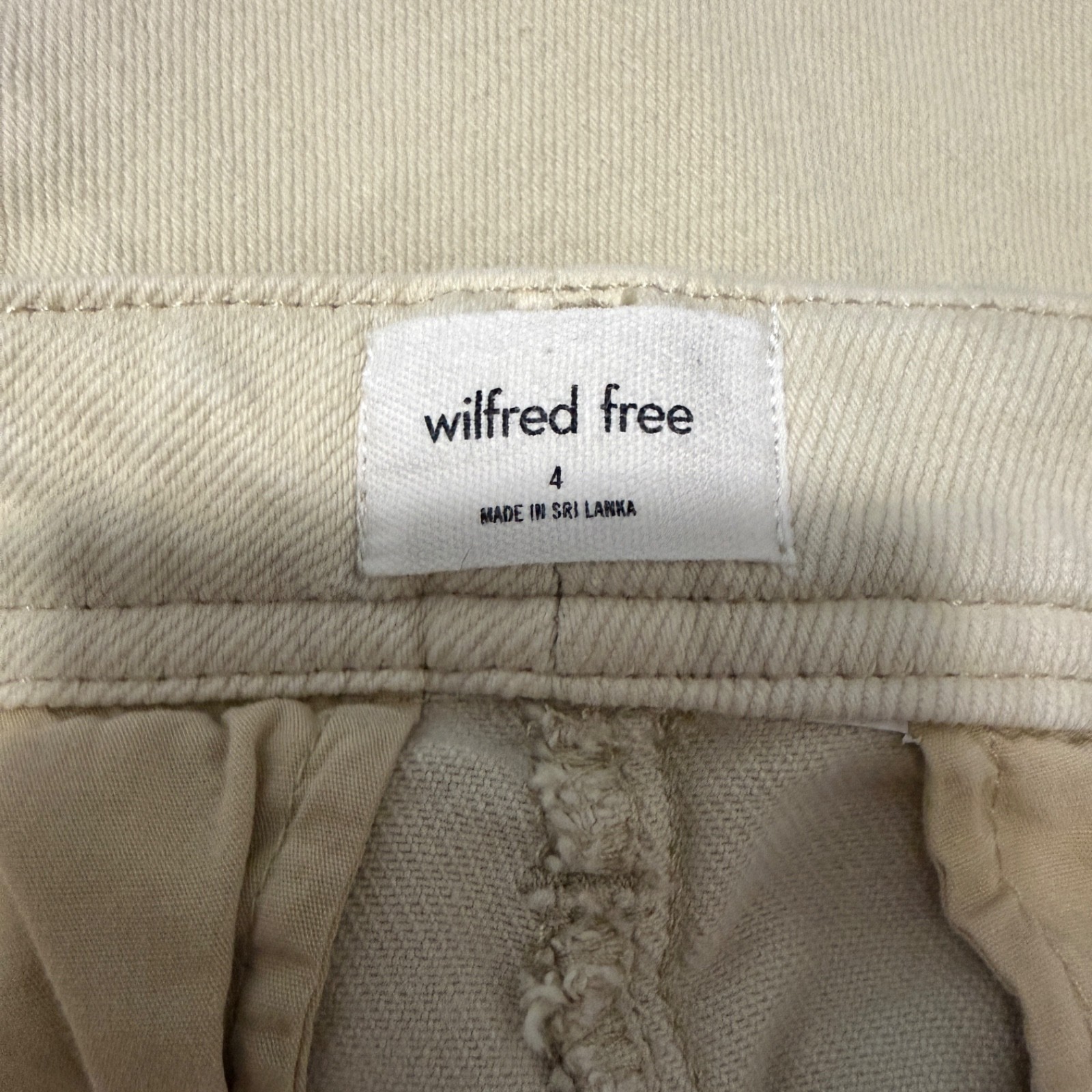 Aritzia Wilfred Free High Rise Straight Leg Khaki Cargo Pants Size 4