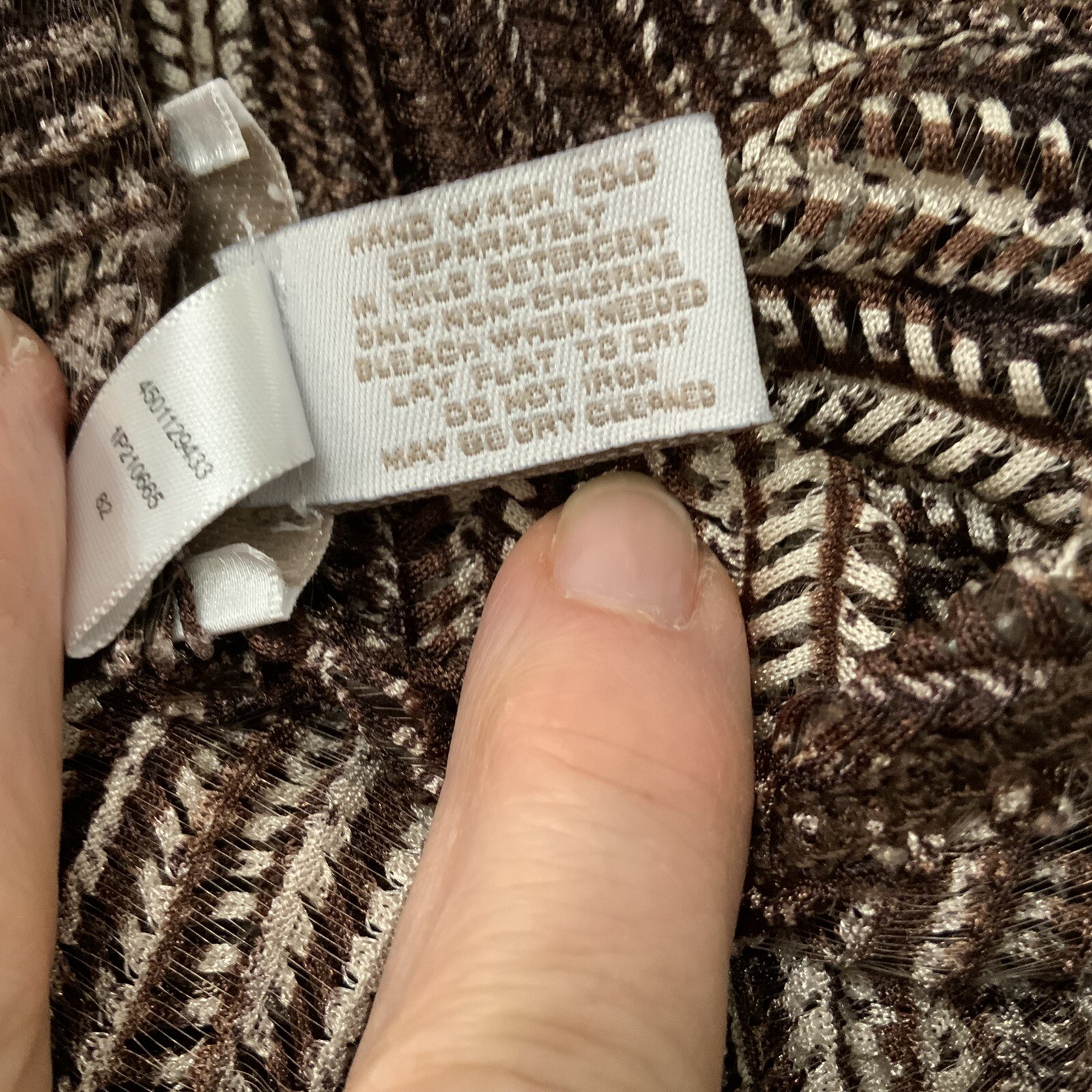 Chico’s Lightweight Open Front Cardigan Sz 0 Small 3/4 Sleeve Autumn Brown Tan