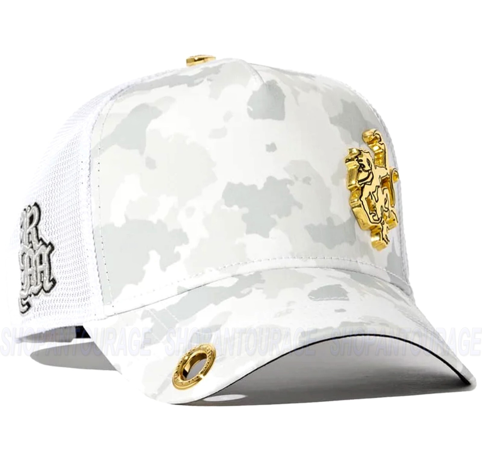 Red Monkey Money Rich Snow Camo RM1526 Limited Edition Unisex Trucker Hat Cap