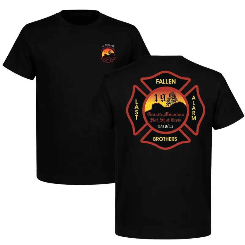 Firefighter Granite Mountain Hotshots 19 Memorial T-Shirt, Honor & Remembrance