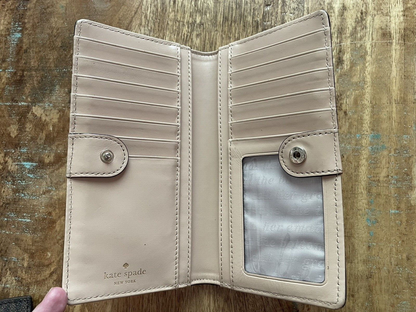 Kate Spade New York Slim Bifold Wallet Card Holder Floral 8.75″ x 3.75″