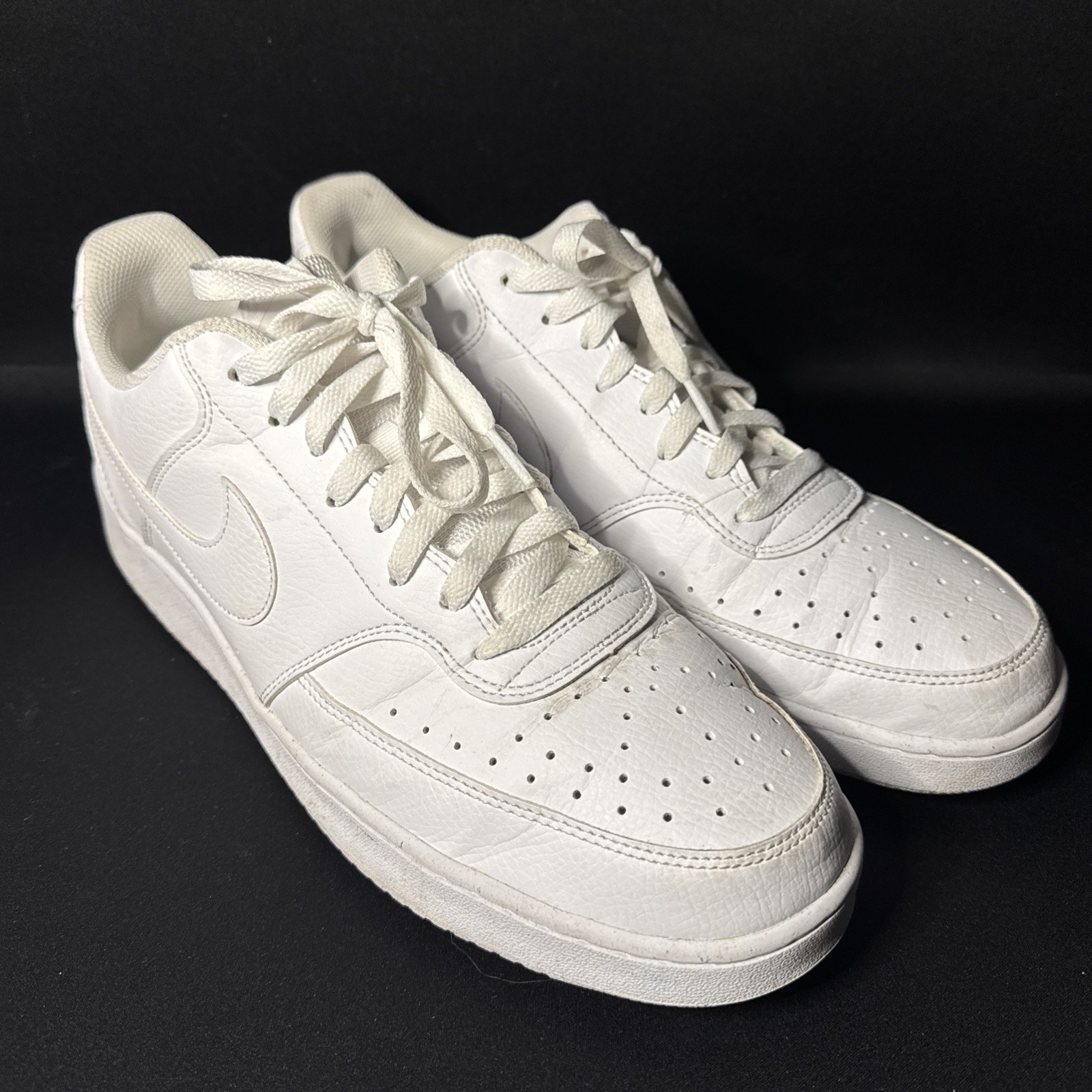 Nike Mens Court Vision DH2987-100 White Casual Shoes Sneakers Size 13