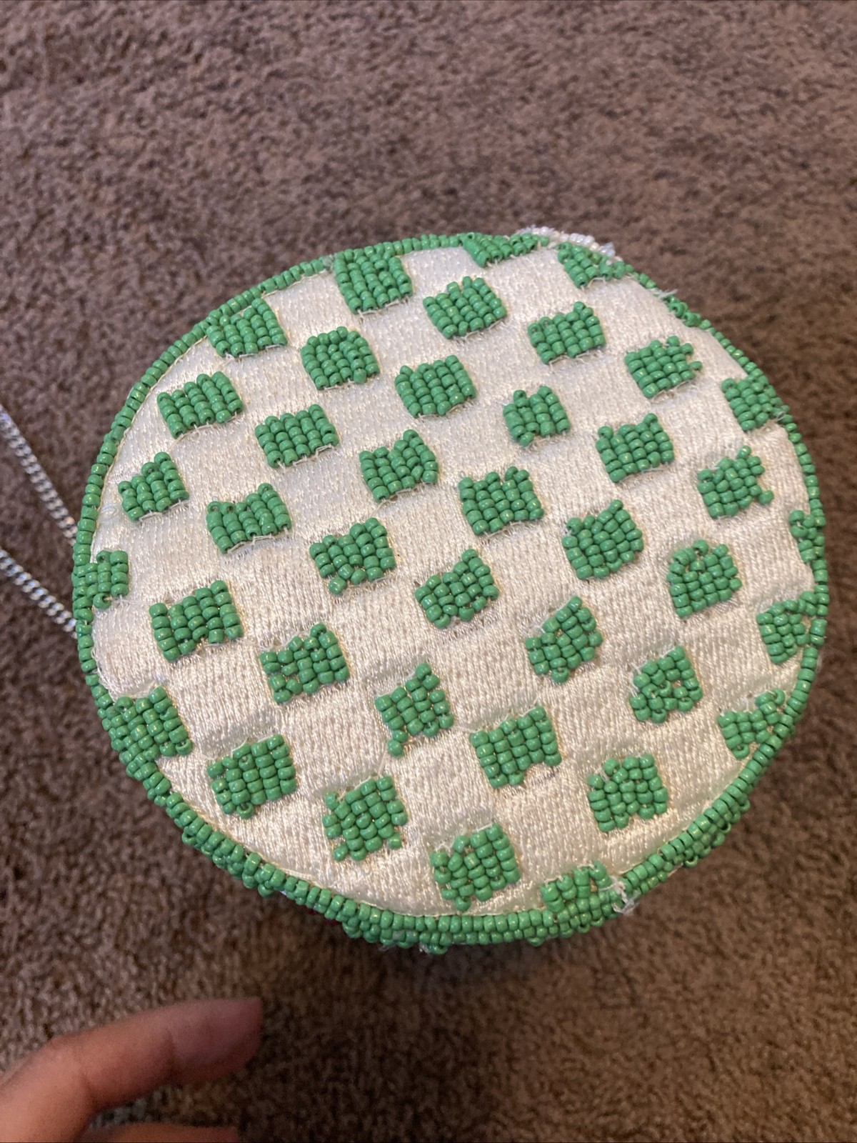 India Beaded Homemade Raspberry Jam Bag Purse Crossbody Viral TikTok