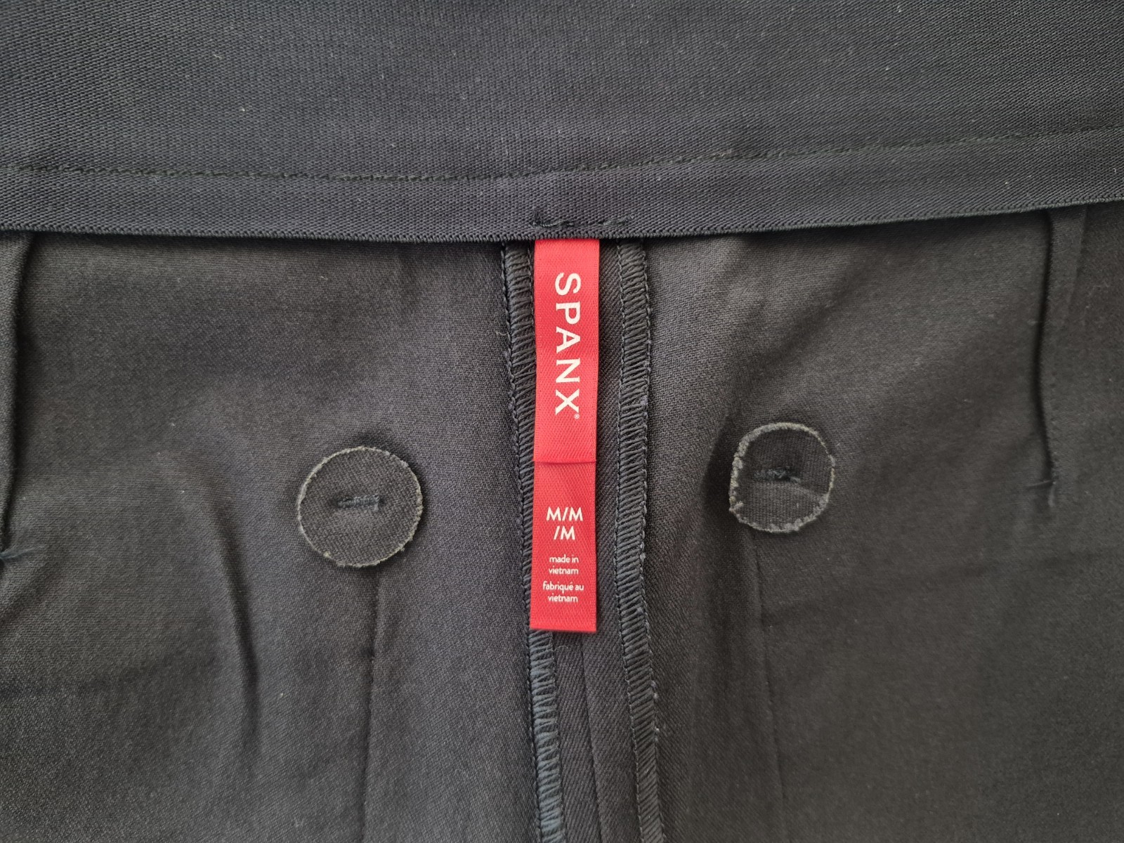 Spanx Women’s M Polished 6″ Black Shorts Cotton Blend