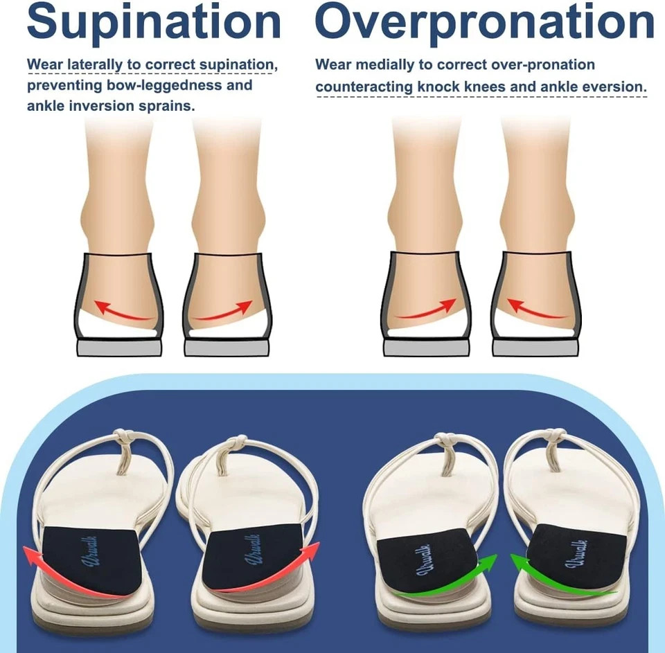 3 Layers Adjustable Supination & Over-Pronation Corrective Black – 3 Pairs