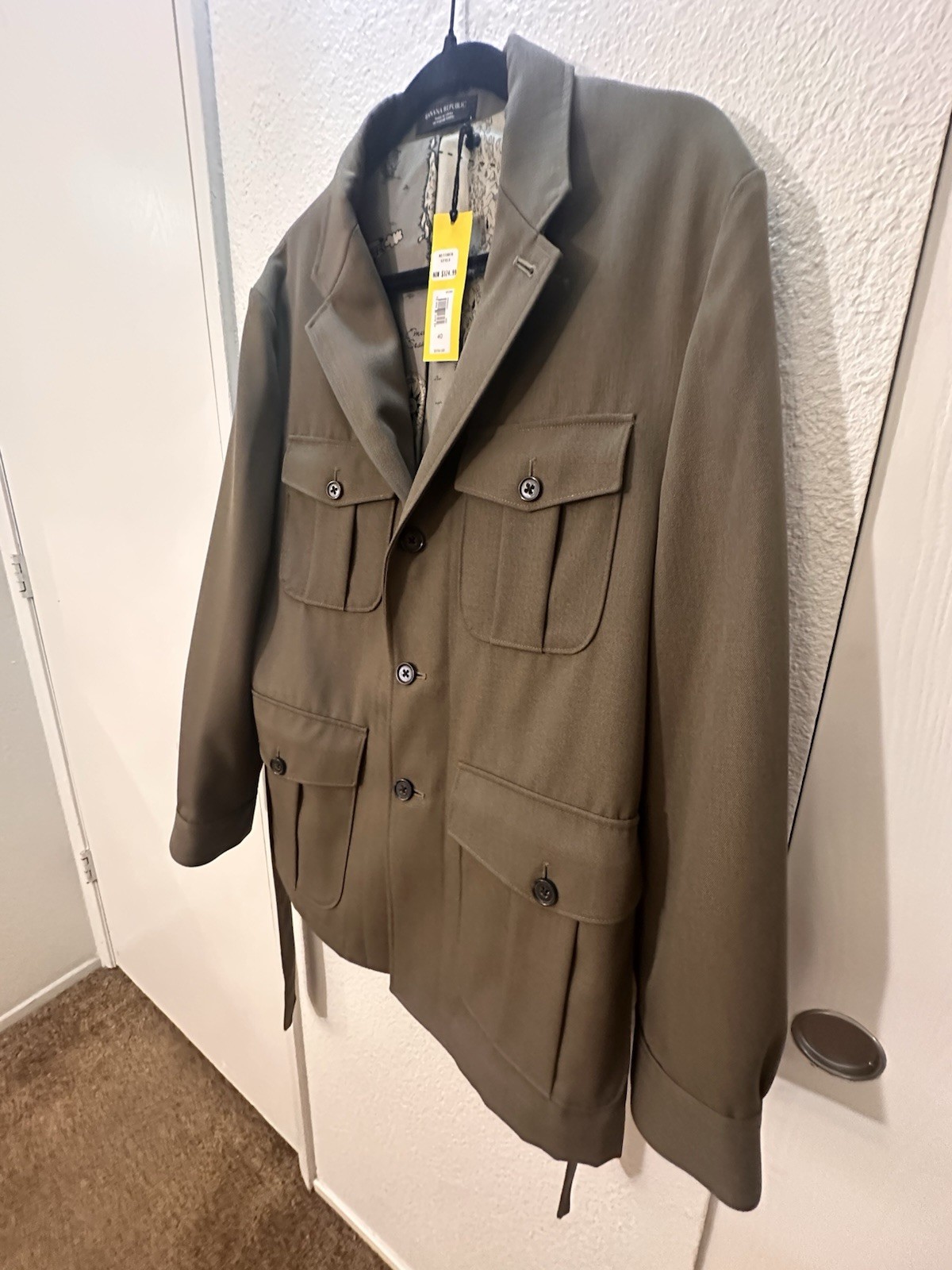 Banana Republic NEW Expedition 44 Heritage Mens Blazer Utility Safari Jacket