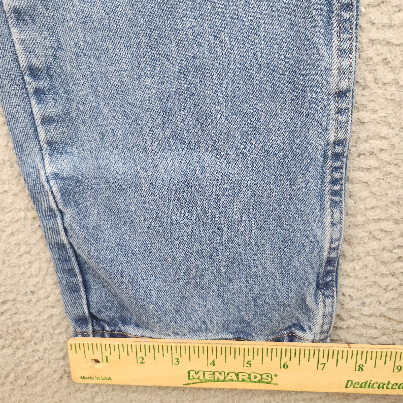 Mens Workwear Blue Jeans Denim 32×32 Cotton Classic Straight Leg Stonewash Pants