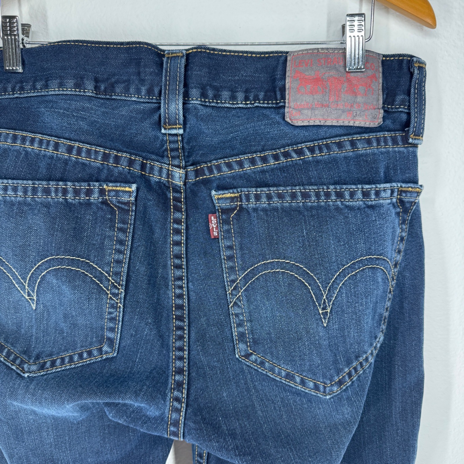 Levis Type 1 Real Loose Jeans Mens 34×30 Dark Wash Baggy Wide Leg Denim Vintage