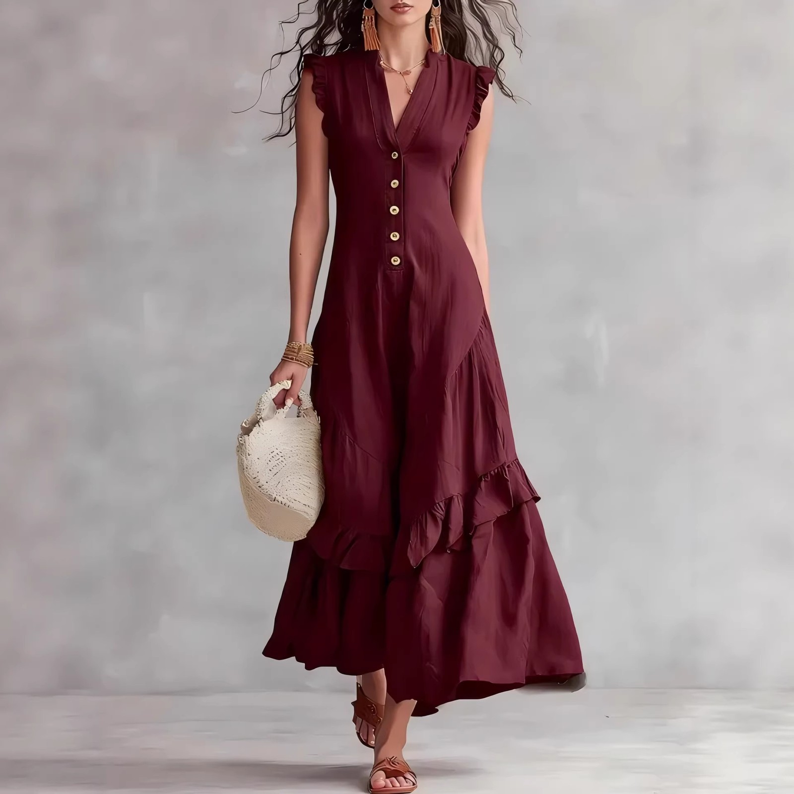 Elegant And Sophisticated Sleeveless Womens Dress