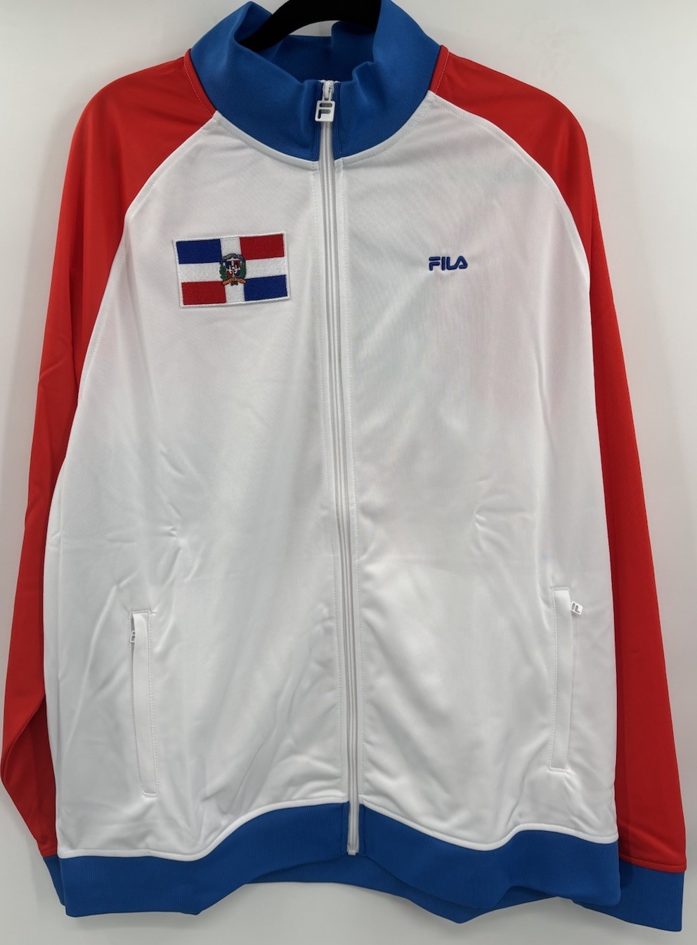 FILA Dominican Republic Track Jacket Full Zip Men’s Size 2XL Soccer NEW