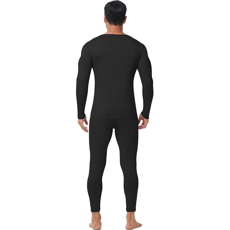 Men’s Long Johns Set Thermal Underwear Top & Pants Set Fleece Lined Warm Winter
