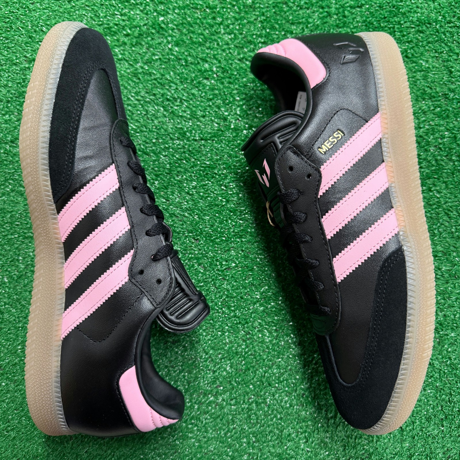 Adidas Samba Messi Black Gold Metallic Mens JP7845 NEW Multi Sz