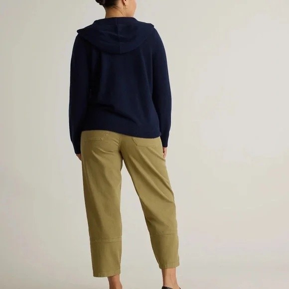 NWT Quince Mongolian Cashmere Full-Zip Hoodie Sweater